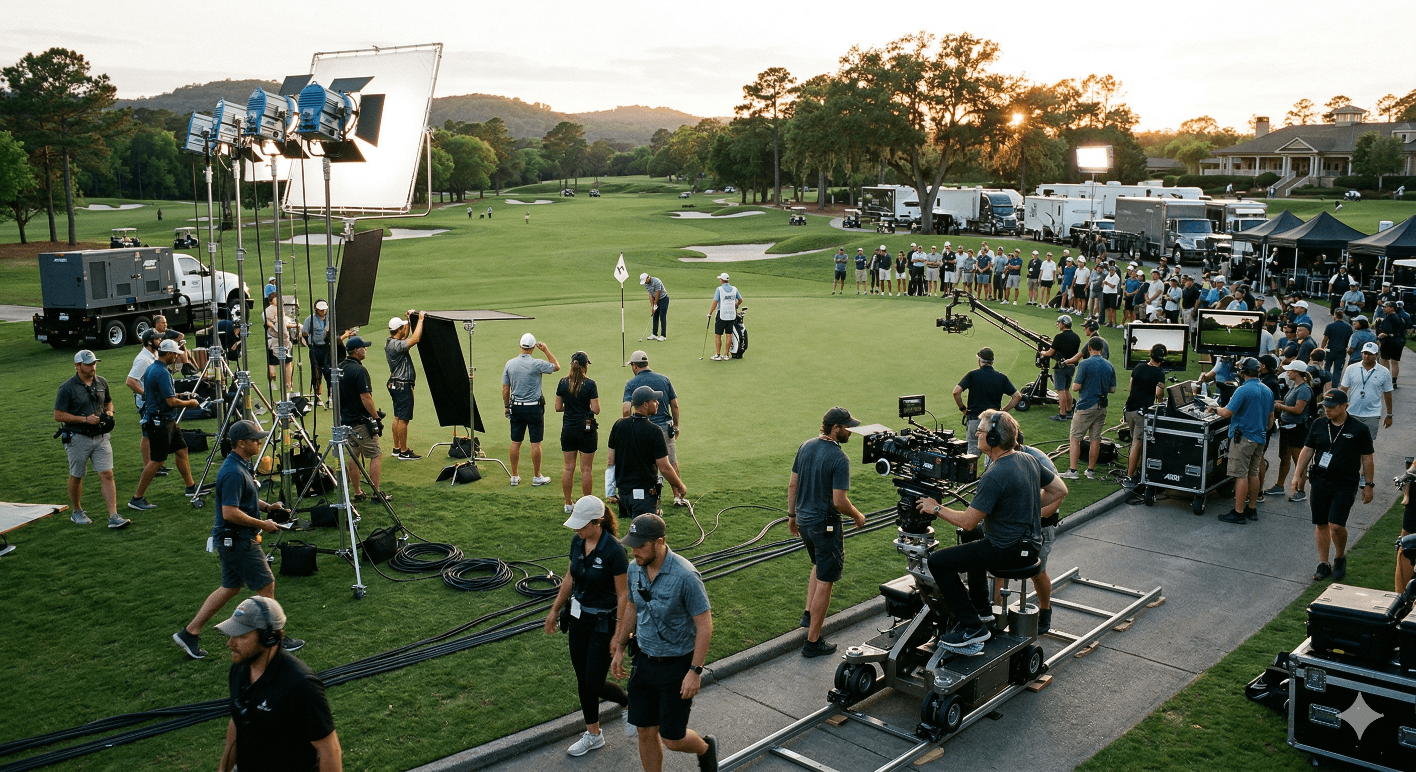 Film production backstage